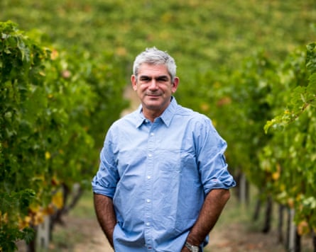 Stellios Boutaris in a vineyard