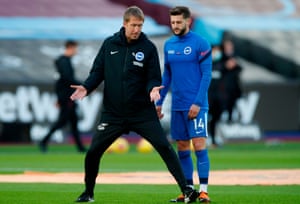Graham Potter is hoping Adam Lallana will be fit for the visit of Wolves.