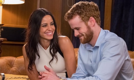 Parisa Fitz-Henley and Murray Fraser in Harry &amp; Meghan: A Royal Romance.