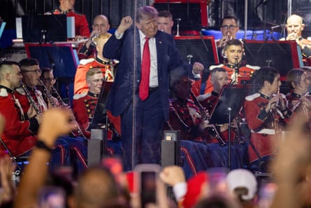 President Donald Trump dances