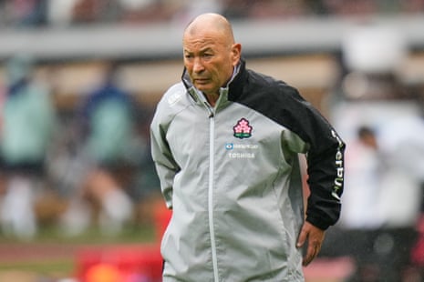 Japan coach Eddie Jones during the warm up ahead of the Test in Tokyo