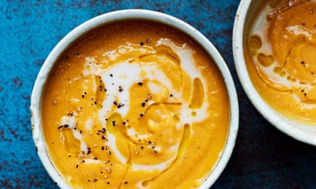 Pumpkin and cardamon soup recipe by Yasmin Khan.