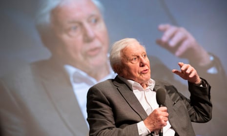 Sir David Attenborough speaks at the first UK-wide citizens’ assembly on climate change in January 2020, Birmingham.