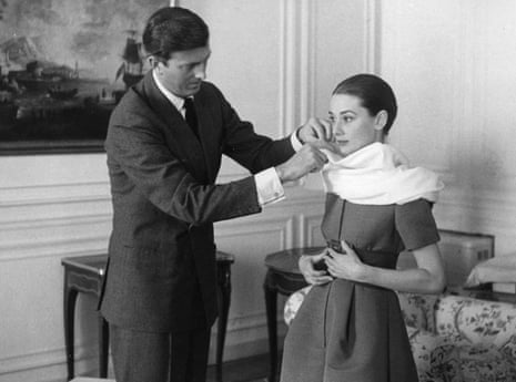 Hubert Givenchy with Audrey Hepburn