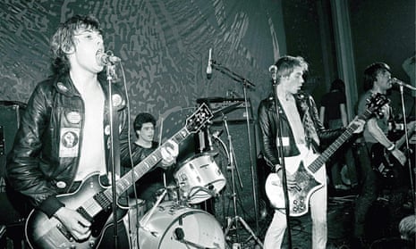 Stiff Little Fingers on stage in 1979. 