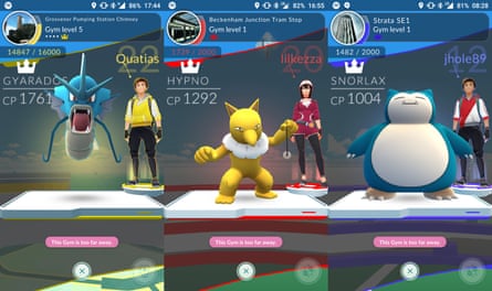 Pokémon Go Gym Defenders