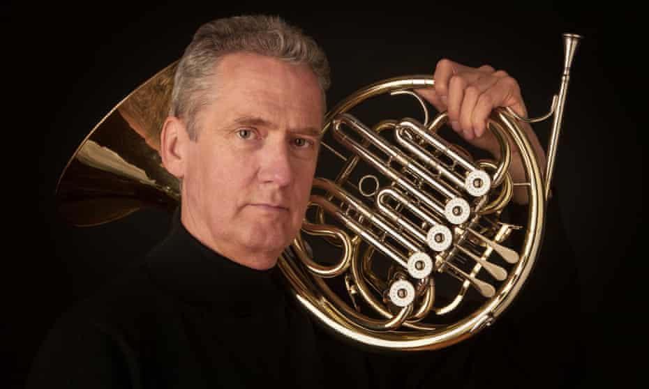 Jim Rattigan with his French horn