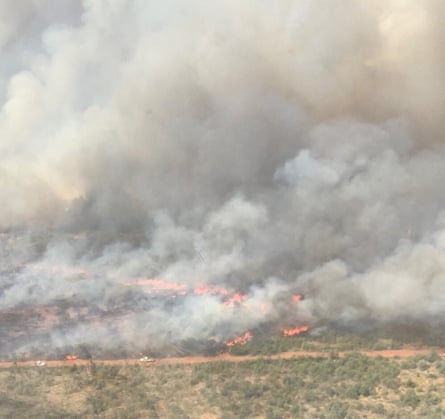 The NT police commissioner, Michael Murphy, described the blaze as ‘fairly uncontrolled’.