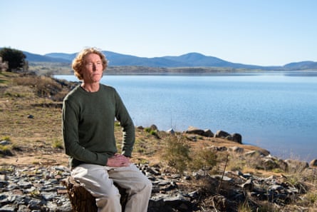Climate scientist Stuart Browning by Lake Jindabyne, NSW.
