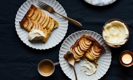Apple pistachio breakfast galette.