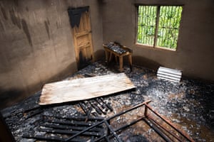 Burned house in Ambo