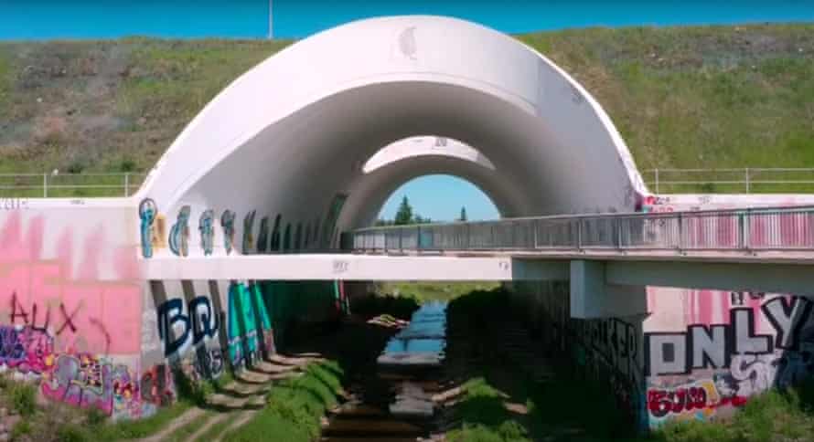 Wildfire bridge in Edmonton