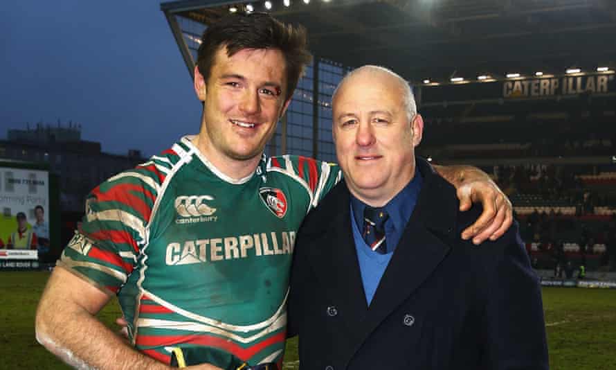Matt Smith with his father, Ian, at Welford Road in 2013