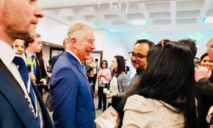 Anita Sethi meeting Prince Charles at the Commonwealth People’s Forum in London