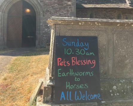 Madley church pet blessing.