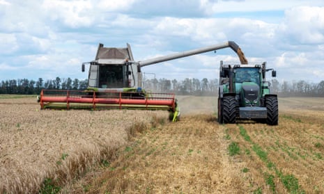 A wheat field in Kharkiv. Zelenskiy has warned that millions of people could starve because of a Russian blockade of Ukraine’s Black Sea ports.