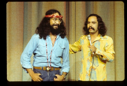 Tommy Chong, left, and Cheech Marin in Cheech and Chong in Concert, 1973.