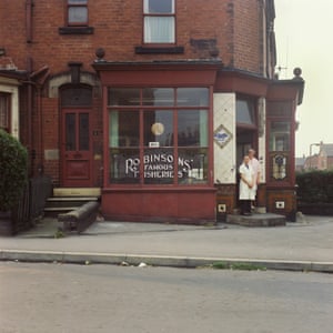 Mrs Collins and Mrs Clayton, Robinsons’ Famous Fisheries, Beck Road, summer 1974