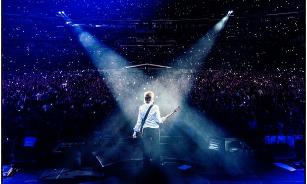 Paul McCartney in San Diego, California, on his Freshen Up tour in 2019.