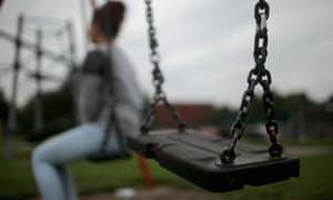 A teenage girl, who claims to be a victim of sexual abuse, poses in Rotherham in 2014
