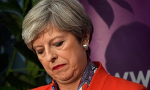 Theresa May on election night, 9 June 2017
