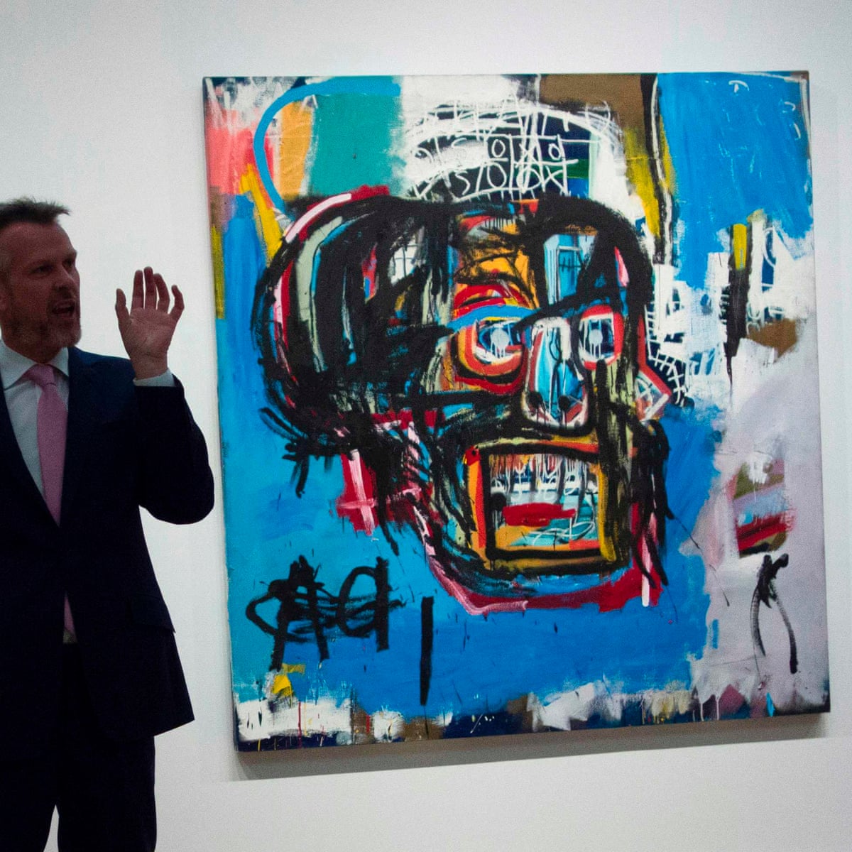 Jean Michel Basquiat Skull Painting Sells For Record 110 5m At Auction Jean Michel Basquiat The Guardian Jean Michel Basquiat Skull Painting Sells For Record 110 5m At Auction Jean Michel Basquiat The Guardian
