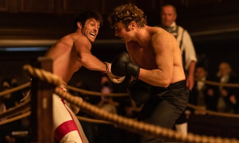Sucker punch … Matt Hookings (left) in Prizefighter.