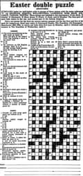 Easter prize double puzzle, 1978, by Araucaria