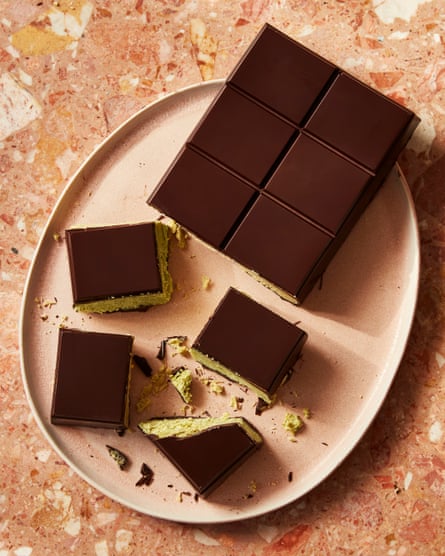 Dubai classic: Ravneet Gill’s crunchy pistachio chocolate bar.