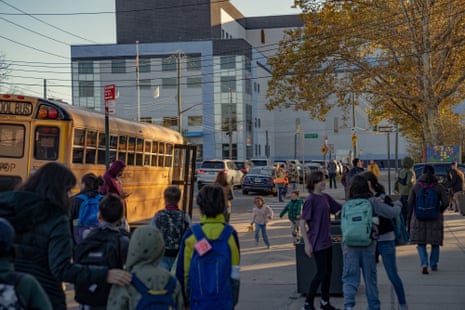 Monitoring Amazon: the New Yorkers monitoring air pollution from supply hubs | Amazon 9 A future Amazon facility is seen from Basis Independent school.