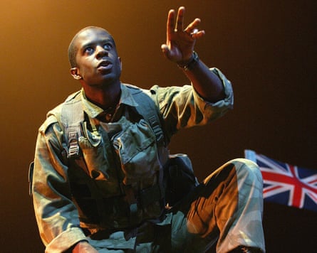 Adrian Lester as Henry V at the National Theatre in 2003.