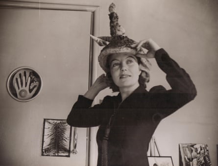 Agar in 1936, wearing her Ceremonial Hat for Eating Bouillabaisse