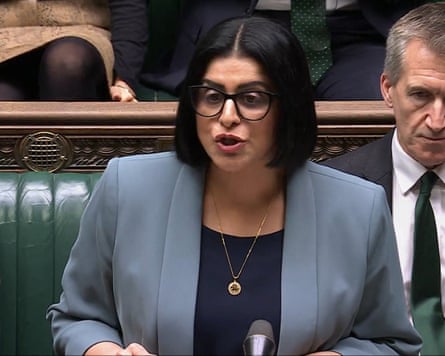 Shabana Mahmood speaking in the Commons