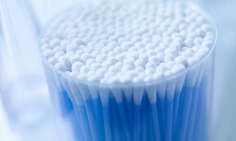 A cup of cotton buds