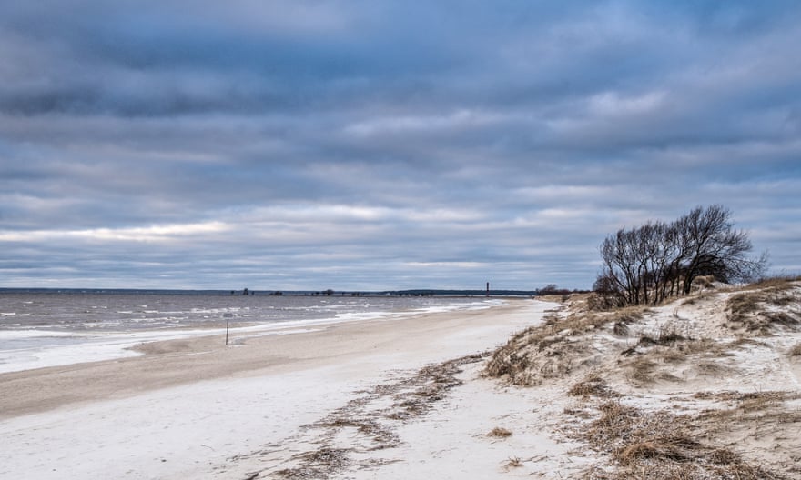 Estonian beach in winter