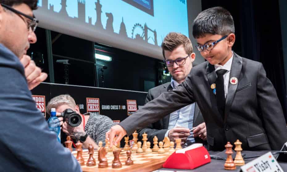 Shreyas Royal (right) has been described as Britain’s greatest chess prospect.