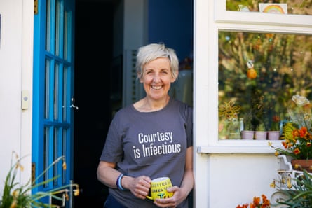 Julie Hesmondhalgh at home in Tameside, Greater Manchester, in 2020.