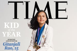 Gitanjali Rao, el niño inaugural del año de la revista Time, ha utilizado la tecnología para abordar el agua potable contaminada, la adicción a los opioides y el acoso cibernético.