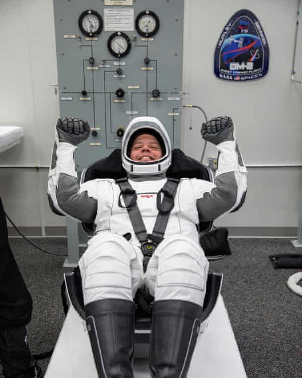Robert Behnken in his spacesuit