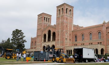 Bulldozers seen removing remnants of UCLA encampment