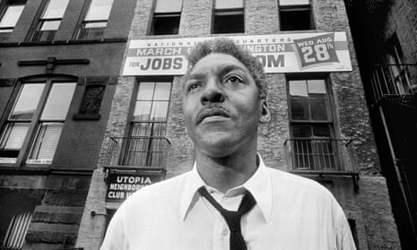 Bayard Rustin, leader of the March on Washington in New York City in 1963.