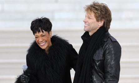 LaVette con Jon Bon Jovi en la inauguración de Obama en 2009