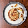 Jeremy Pang’s scallion pancakes are ‘more like the thicker, crunchier versions common in Shanghai’.