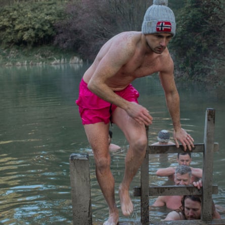 The writer Josh Halliday braves a wild swimming session.