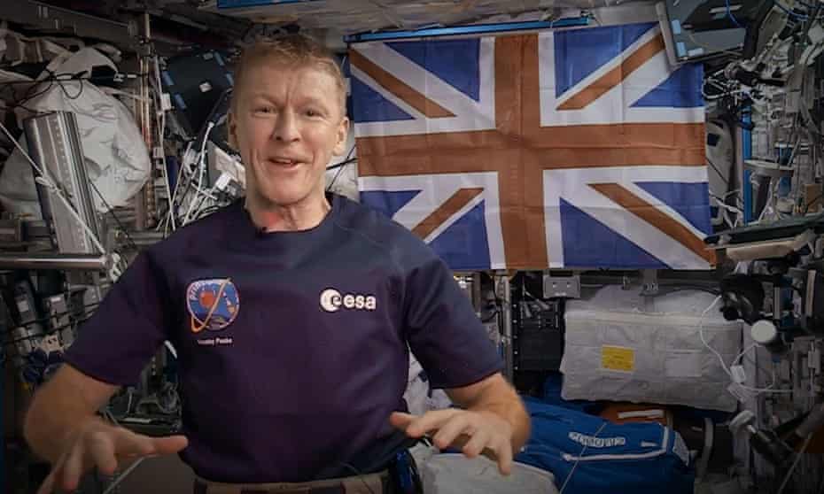 Tim Peake aboard the International Space Station.