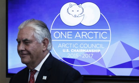 US secretary of state Rex Tillerson at the Arctic Council meeting in Fairbanks, Alaska