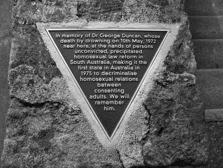A plaque commemorating Dr George Duncan