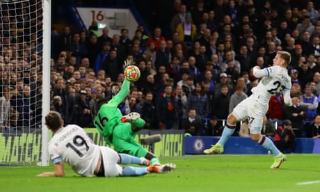 Burnley’s Matej Vydra stuns league leaders Chelsea with late equaliser