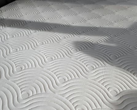 A white Tempur mattress topper