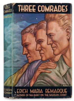 The dust jacket of Three Comrades by Erich Maria Remarque Illustrated by Paul Wenck